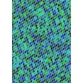 thumbnail image 1 of Ahgly Company Machine Washable Indoor Rectangle Transitional Blue Jay Blue Area Rugs, 3' x 5', 1 of 7