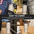 thumbnail image 7 of Modern 30oz Handheld Travel Tumbler with Handle – Double Wall Stainless Steel Insulated Cup, Flip Straw Lid, Leak-Proof & BPA-Free for Hot and Cold Drinks – Durable Coffee & Juice Mug Black, 7 of 7