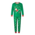 thumbnail image 2 of Elippeo Christmas Family Pajamas Matching Set Santa Claus Print Long Sleeve Tops and Pants Loungewear Soft Sleepwear, 2 of 10