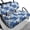 Blue Tone Hibiscus Floral Print, variant on Pzuqiu Blue Hibiscus Floral Golf Cart Seat Cover Set - 2-Piece Washable Stretch-Fit Protector | Breathable, All-Weather Golf Cart Accessories for EZGO, Club Car