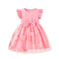 thumbnail image 2 of LOVZFMLL Robe d'Été Décontractée Sans Manches à Col Rond avec Boutons et Poches pour Filles de 2 à 12 Ans, 2 of 9