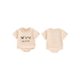 thumbnail image 3 of Baby Boys and Girls Romper Casual Rooster Letter Embroidery Round Neck Short Sleeve Jumpsuit for Infant Toddler, 3 of 10