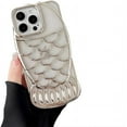 thumbnail image 6 of for iPhone Case,Luxury ElectroPlated Fish Shape Frame Clear Soft Shockproof Phone Case (Black,iPhone 15), 6 of 6