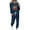 Blue, variant on YUGYXL Jogger Sets for Women 2 Piece Lounge Sets Long Sleeve Tops Sweatpant Sweatsuits Set Casual Workout Tracksuits Outfits Gray XXXL