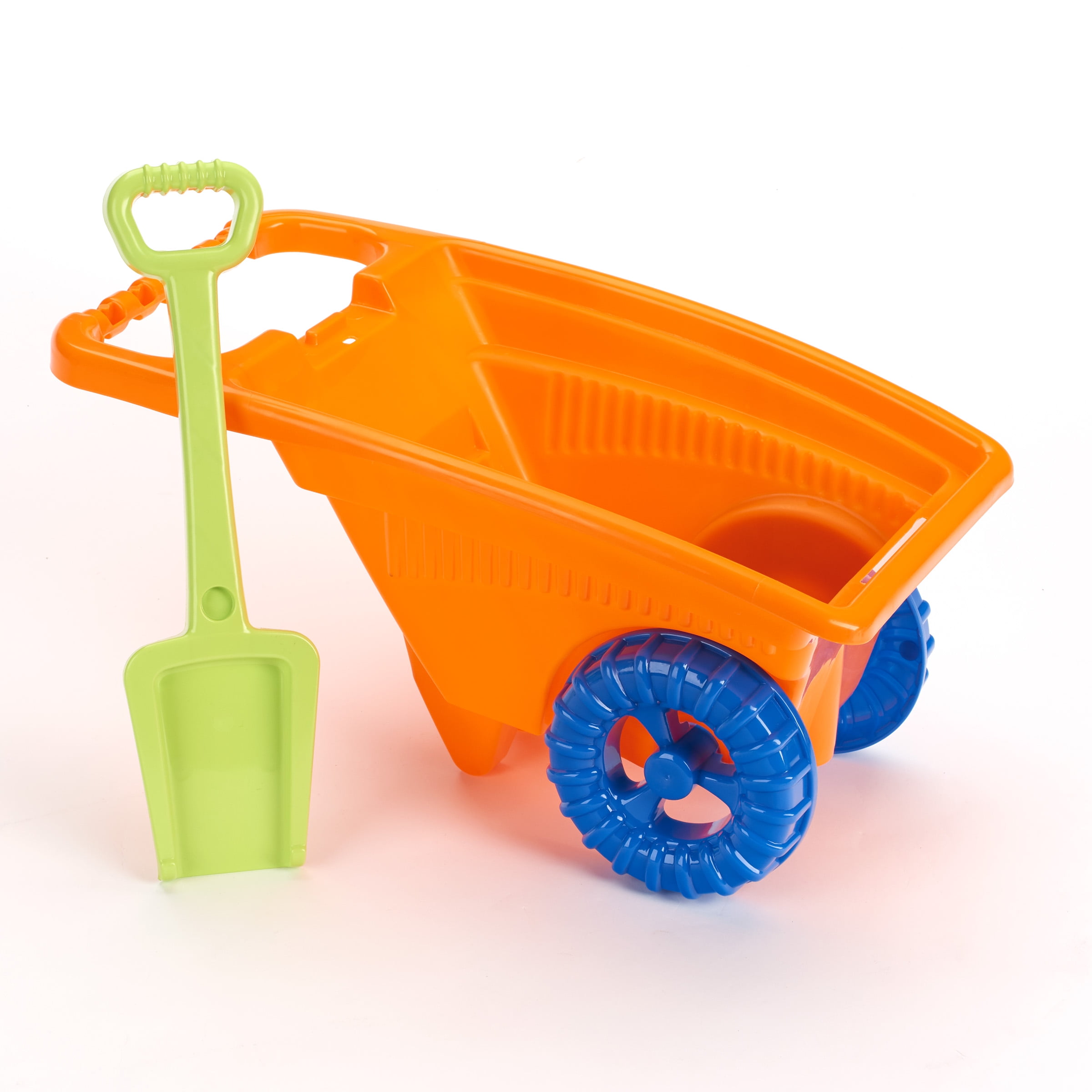 Kids Toy Plastic Wheel Barrow Childrens Playset Garden With Tools 