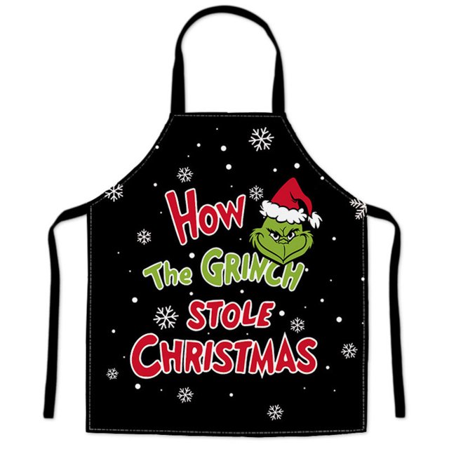 Delantal de cocina Grinch's Anime Kitchen Decor, poliéster, 60 x 70 cm