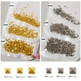 thumbnail image 3 of opvise 200Pcs/Set Nail Rivet Glitter 3D Effect Non-Fading Metal Rivet Art Decoration Street Punk Charm for Manicure, 3 of 8