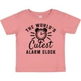 thumbnail image 3 of Inktastic The Worlds Cutest Alarm Clock Boys or Girls Baby T-Shirt, 3 of 5