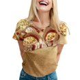 thumbnail image 1 of PMUYBHF T-Shirt à Manches Courtes Imprimé pour Femmes Printemps Été 2163 L, 1 of 5