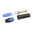 thumbnail image 3 of GLFILL Mono 6.35MM Jack Male Plug 1/4 Inch Microphone Plug Audio Cable Connector Brass Audio Jacks Guitar Audio Cable Blue, 3 of 6