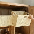 thumbnail image 6 of Tineasur Large Coffee Wicker Storage Basket, and Easy to Use, Ideal for Home Organization, 1 Piece, 6 of 6