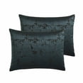 thumbnail image 2 of Dobbins Gold 10 pc King Comforter Set Riverbrook Home Dobbins Comforter Set Modern Jacquard Blue - 9 Piece - Queen, 2 of 5