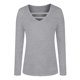 thumbnail image 4 of Camiseta de manga larga suelta casual de color sólido de moda sexy casual para mujer Top Pompotops  FGAJ15255, 4 of 5