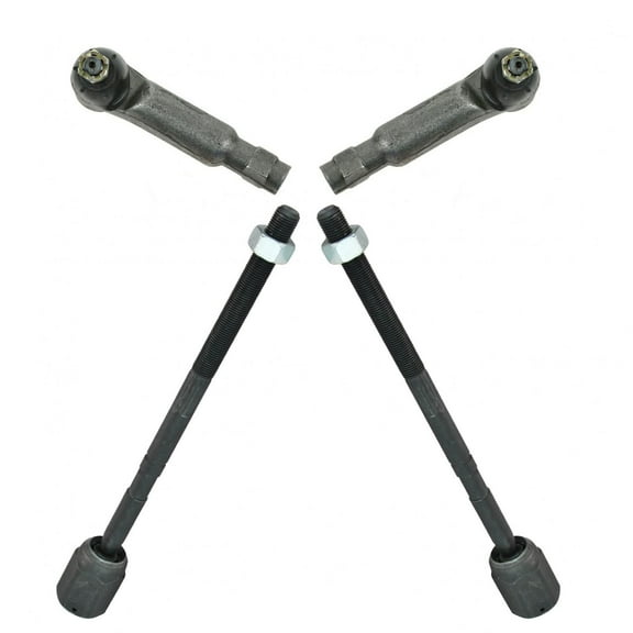 TRQ Front Inner & Outer Tie Rod Kit Set of 4 for Ford Mercury Lincoln New PSA66862