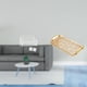 thumbnail image 2 of Cesta de almacenamiento colgante,Cesta organizadora de pared colgante tipo armario,Estantes de pared estilo rústico,Bandeja para servir,Bandeja de cocina rectangular con asa, 2 of 8