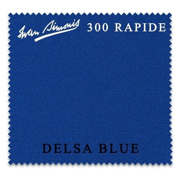8' Simonis 300 Rapide Carom 3-Cushion Billiard Table Cloth - Delsa Blue - AUTHORIZED DEALER