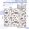 thumbnail image 5 of White Baseball Fun Club Pattern Toddler Nap Mats for Kids Preschool,Sleeping Mat Bag or Kids,Toddler Sleeping Bag,Toddler Nap Mat or Daycare, 5 of 6