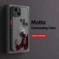 thumbnail image 3 of Funda de teléfono de Anime japonés Tokyo Ghoul Kaneki Ken para iPhone 15 14 13 12 11 Mini Pro Max X XR 7 8 Plus, cubierta trasera transparente mate, 3 of 5
