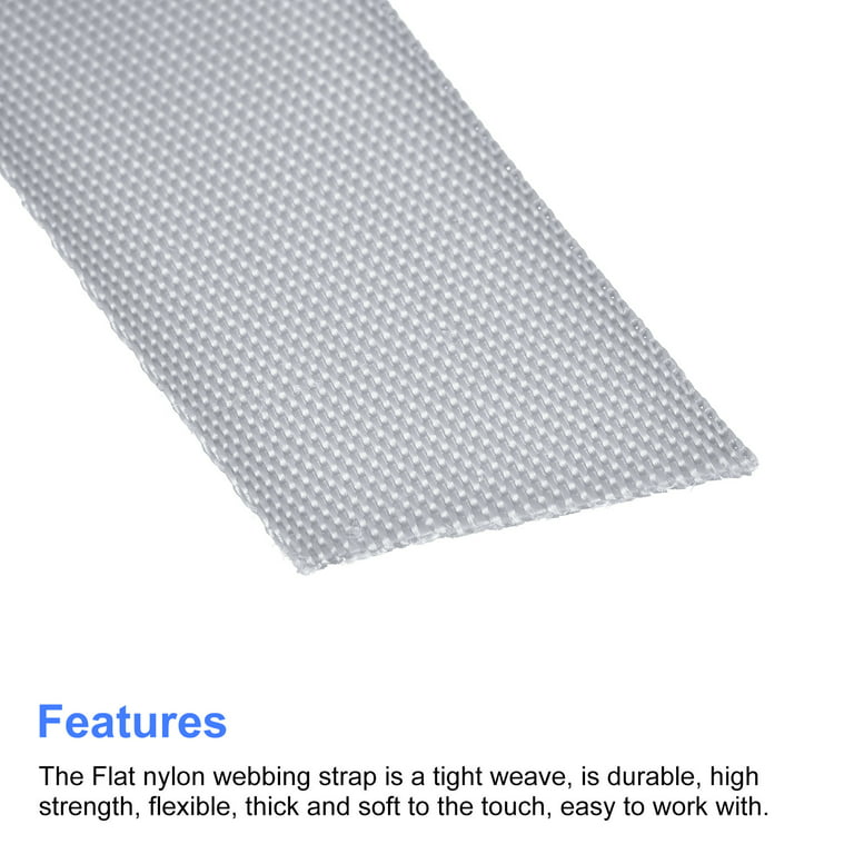 Nylon Webbing 1 Inch 30 Yards Durable Flat Nylon 1 Inch--15 Yards