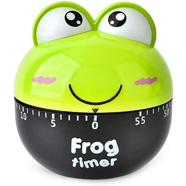 Temporizador mecánico de cocina oso de fresa Froggy 360 grados cuenta regresiva verde