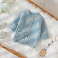 thumbnail image 6 of Splozh Infant Baby Girl Cardigan Button Down Knit Fall Sweatshirt Toddler Lightweight Sweater Cardigan for Baby Girl Baby Sweater Girl,Sky Blue,3-6 Months, 6 of 9