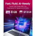 thumbnail image 3 of HP Flagship 15 Laptop Computer, 15.6" FHD IPS Anti-Glare Display, Intel 8-Core i3-N305, 16GB RAM|512GB SSD, WiFi 6, AI Copilot, Windows 11 Pro, 3 of 7