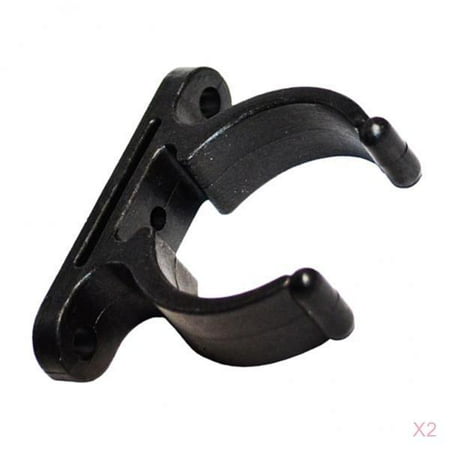 2x boat kayak clamp boat paddle bracket fishing rod holder clips