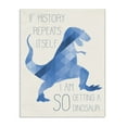 thumbnail image 2 of The Kids Room by Stupell I Am SO Getting a Dinosaur Blue Geometric Trex XXL Stretched Canvas Wall Art, 30 x 1.5 x 40, 2 of 3