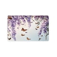 thumbnail image 5 of JML Non-Slip Microfiber & Rubber Doormat - Soft Entryway Rug for Home/Office (24"x36") - Easy Clean Door Mat for Indoor/Outdoor Use, Lavender And Butterflies, 5 of 5