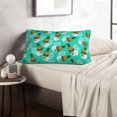 thumbnail image 6 of Bedroom Outdoor Decorations Rectangle Two Sides Printed Sunglass Skull Pineapple Palm Leaf Teal Sofa Throw Pillow Case Cushion Cove, 6 of 6
