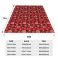 thumbnail image 3 of Salouo Snowflakes On A Buffalo Plaid Print Bed Blankets,Flannel Blanket Comfortable Air Conditioning Blanket Lightweight Blanket for Sofa Bed Travel & Couch -40"x30", 3 of 8