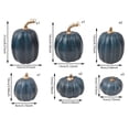thumbnail image 2 of Halloween Decorative Pumpkins, Blue Fall Decor Pumpkins, Blue Halloween Table Decorations, Faux Pumpkin Set for Fall, Party, and Home Interior Decor, 2 of 3