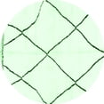 thumbnail image 1 of Ahgly Company Indoor Round Solid Emerald Green Modern Area Rugs, 6' Round, 1 of 4