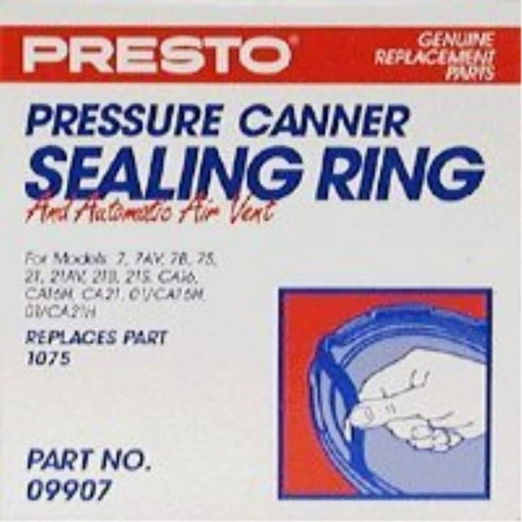presto 09907 pressure canner sealing ring/automatic air vent pack