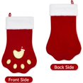thumbnail image 3 of Dbfengbilian 20 Inches Christmas Stockings with Customizable Letters with Super Soft Plush Cuff Embroidered Letter (Pet Paw), 3 of 8