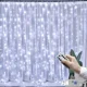 thumbnail image 1 of Guirnalda de cortina en la ventana, luces de hadas eléctricas USB, festón con control remoto, guirnalda de Año Nuevo, decoración de Navidad, 6x3M/3x3m, 1 of 5