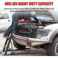 thumbnail image 2 of 400 LB Heavy Duty Garage Shop Creeper Adjustable Height Foldable Topside Engine Creeper with Casters for Auto Repair Black, 2 of 8