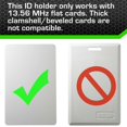 thumbnail image 4 of Identity Stronghold - Secure RFID Badge Holder for 1 Card - Heavy Duty Hard Plastic ID Badge Holder, 4 of 7