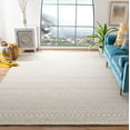 thumbnail image 2 of SAFAVIEH Micro-Loop Daithi Geometric Area Rug, Aqua/Ivory, 7' x 7' Square, 2 of 8