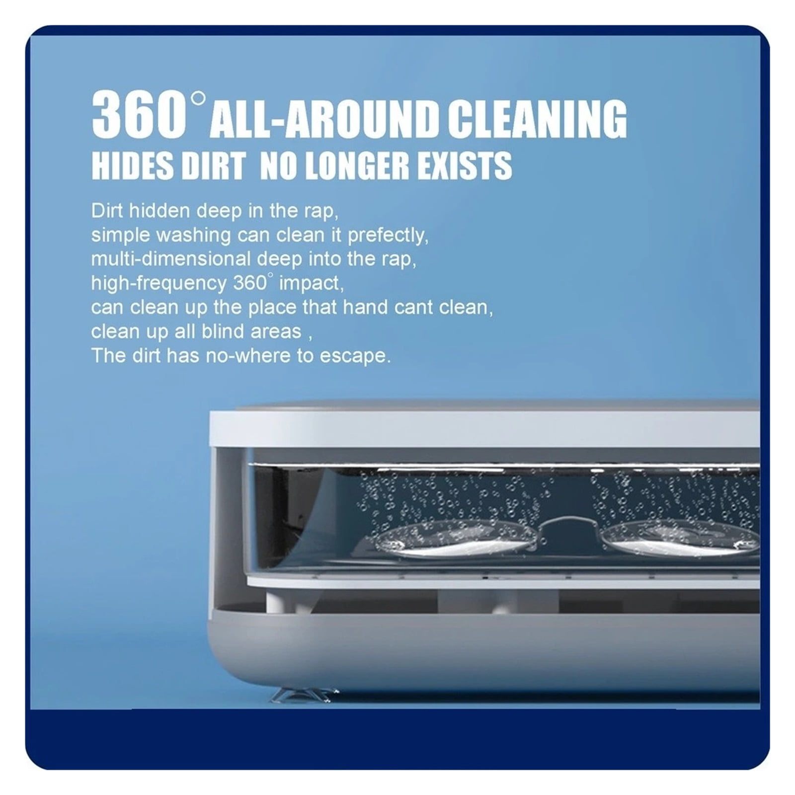 Portable Household Cleaning Machine Clean Pod Ultrasonic Cleaner Jewelry Cleaner Machine for Ring