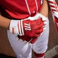 thumbnail image 3 of Marucci Youth Crux Camo Batting Gloves Red Medium, 3 of 3