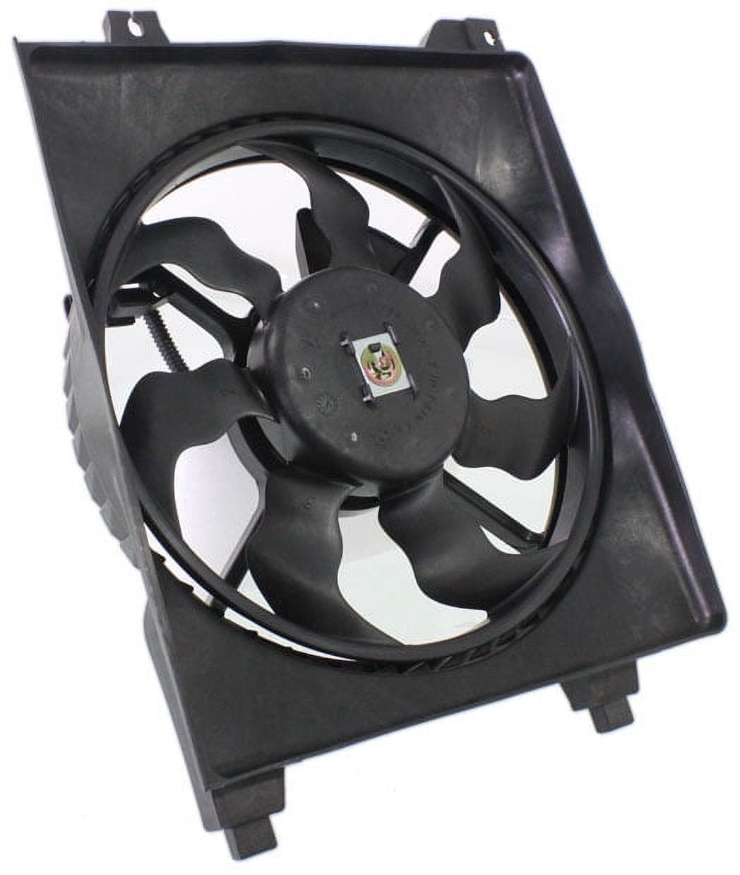 Replacement REPH190907 Cooling Fan Assembly Compatible with 2006-2011 Hyundai Accent A/C Condenser