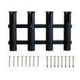 thumbnail image 2 of S SERENABLE Fishing Rod Holders 4 Tubes Boat Rod Holder Pole Racks Side-Mount -Off Tube for Black, 2 of 7