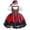 Red, variant on Girls Pirate Costume with Scarf Halloween Buccaneer Princess Outfit Set