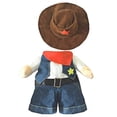 thumbnail image 1 of Disfraz de vaquero para perro con sombrero, ropa para perro, disfraz de vaquero con sombrero, disfraces de Halloween para gatos y perros pequeños., 1 of 5