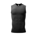thumbnail image 3 of Mens Compression Tank Top Qiggri Men Tight Fitting Bodybuilding Run High Elasticity Drying Underlay Compress Top Athletic Tank Top, 3 of 4