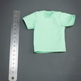 thumbnail image 1 of 1/6 figura masculina ropa de muñeca ropa para parejas camiseta, trajes de parejas en miniatura de manga corta para figuras de acción de 12 pulgadas Verde claro, 1 of 8