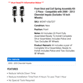 thumbnail image 2 of Front Strut and Coil Spring Assembly Kit - 2 Piece - Compatible with 2000 - 2013 Chevy Impala (Excludes 18 Inch Wheels) 2001 2002 2003 2004 2005 2006 2007 2008 2009 2010 2011 2012, 2 of 2