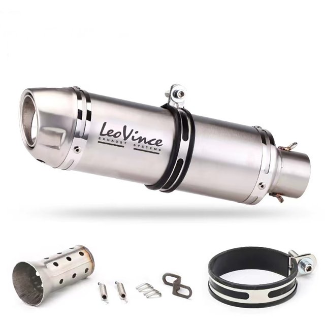 LeoVince-silenciador de Escape para motocicleta, tubo de Escape de 51mm con DB Killer para Z1000, Z900, GSR600, FZ6N, R1, R6, R3