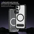 thumbnail image 7 of Decase Magnetic case for Samsung Galaxy S22 Case,Built-in Kickstand,Compatible with Mag-Safe, Dual-Layer Protection Military Grade Protective Phone Case for Samsung Galaxy S22,Black+Clear, 7 of 7